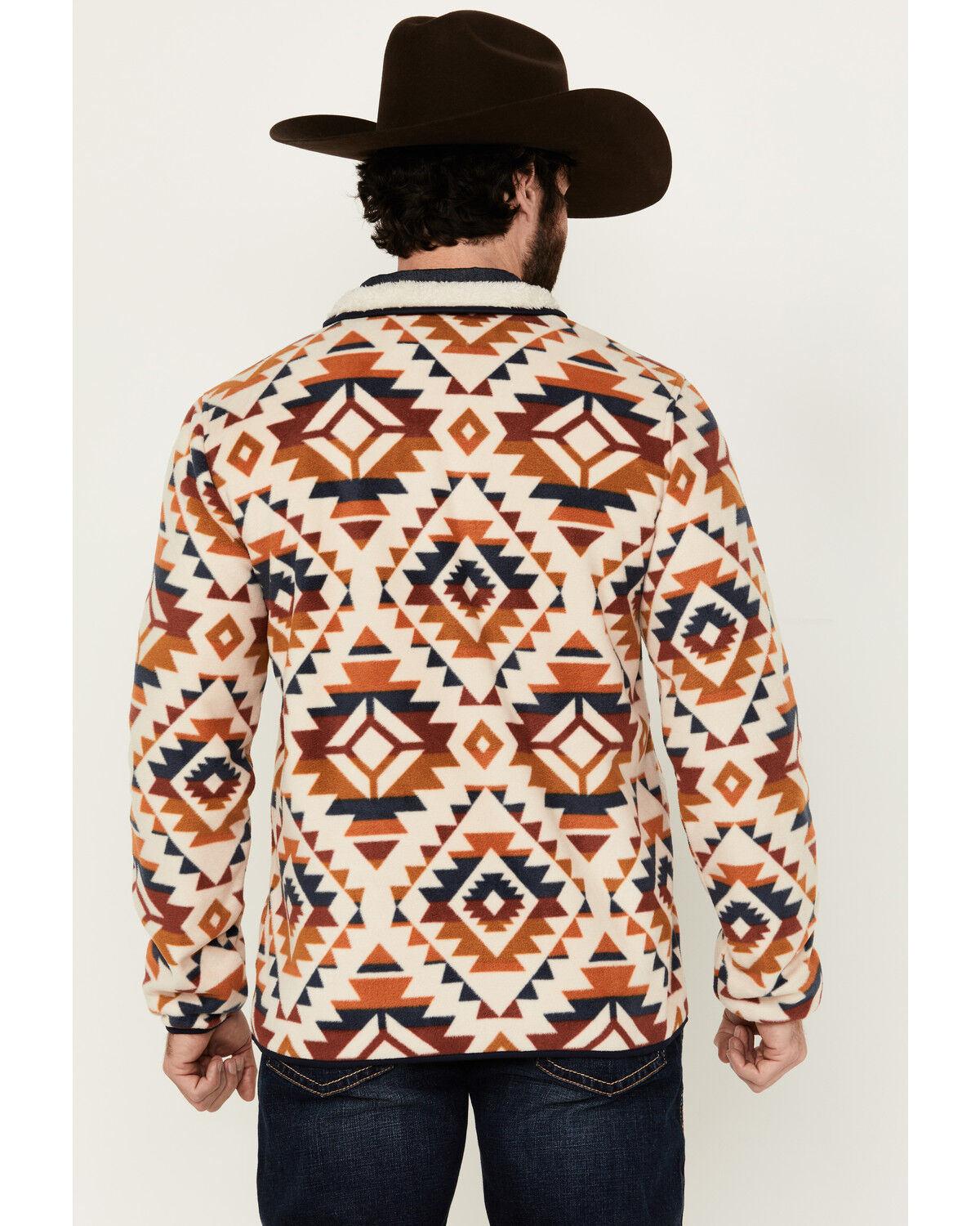 Image #4 - Cody James Men's Base Camp Southwestern Print 1/4 Snap Pullover, Tan, hi-res