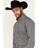 Image #2 - Cinch Men's Geo Print Long Sleeve Button-Down Stretch Western Shirt, Blue, hi-res