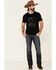 Cody James Men's Black Barbed Boot Graphic T-Shirt , Black, hi-res