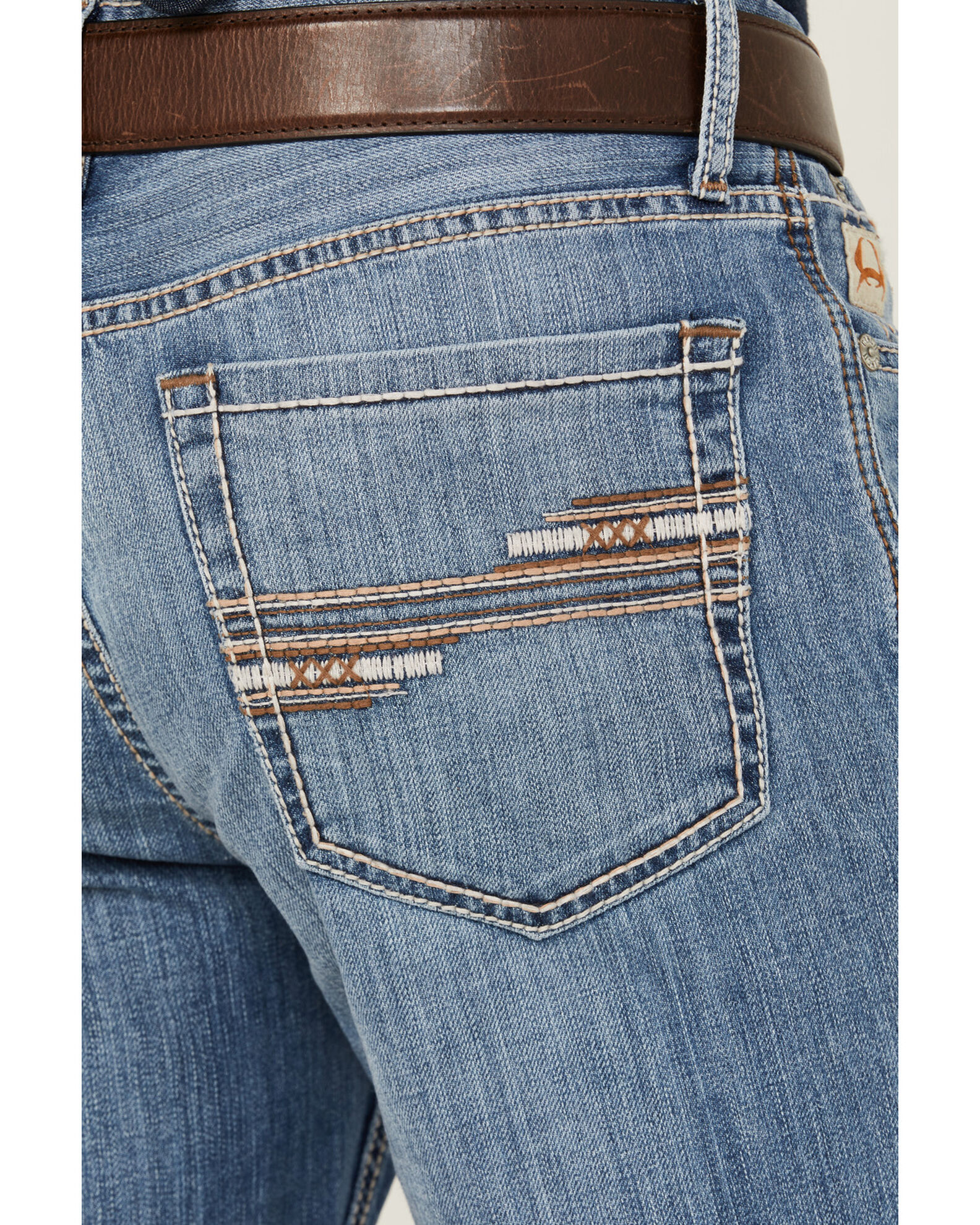 激安挑戦！！ Stonewash Medium Grant Men's Cinch Name: Product Relaxed Jeans Denim Stretch Performance  Bootcut パンツ