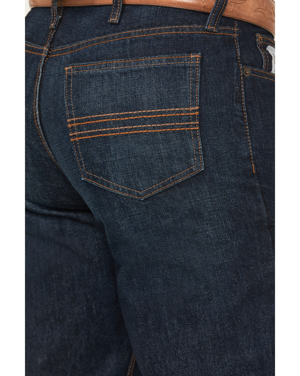 Image #4 - Cinch Men's Silver Label Dark Wash Slim Straight Jeans, Indigo, hi-res