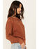 Image #2 - Cleo + Wolf Women's Embroidered Thermal Knit Top, Rust Copper, hi-res