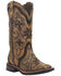 Laredo Women's Bouquet Western Boots - Broad Square Toe, Brown, hi-res
