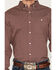 Image #3 - RANK 45&reg; Men's Thorn Geo Print Long Sleeve Button-Down Stretch Western Shirt, Burgundy, hi-res