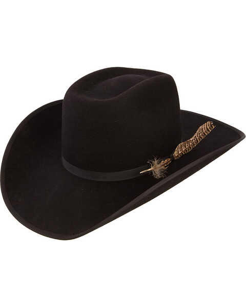 Image #1 - Resistol Youth Kids' Holt JR Felt Cowboy Hat, Black, hi-res