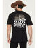 Image #1 - Cowboy Hardware Men's God & Country Short Sleeve Graphic T-Shirt, Black, hi-res