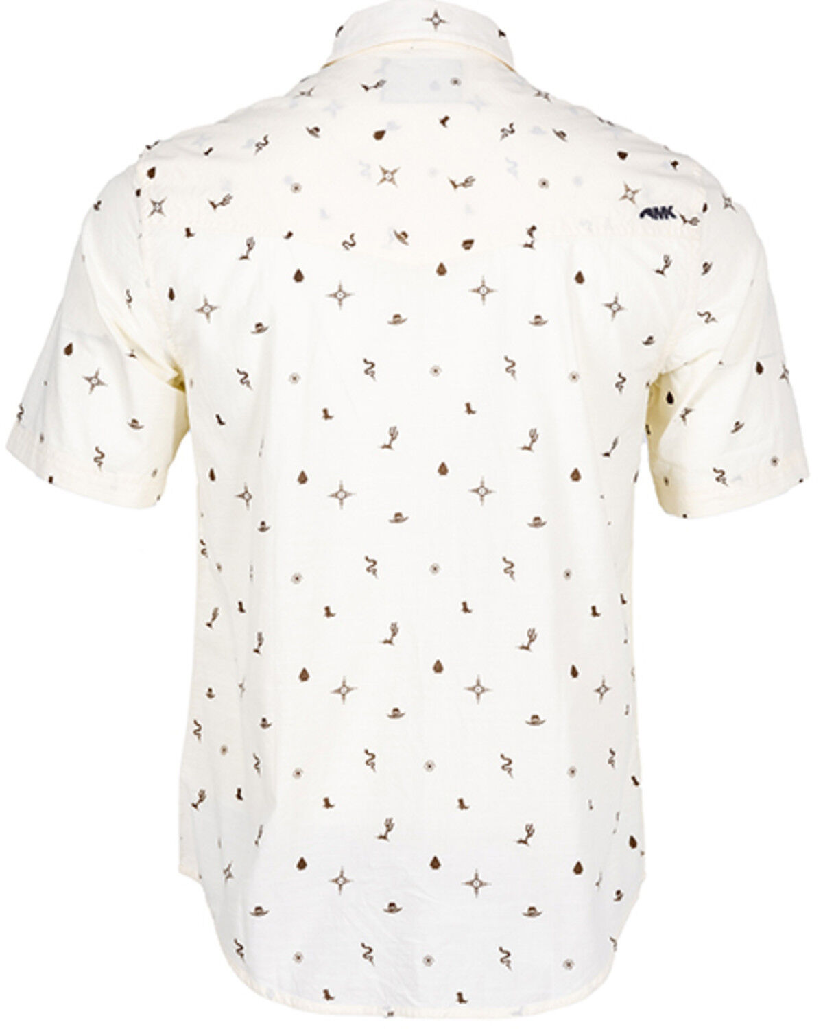 Image #2 - Mountain Khakis Men's Rodeo Printed Short Sleeve Woven Shirt, Cream, hi-res