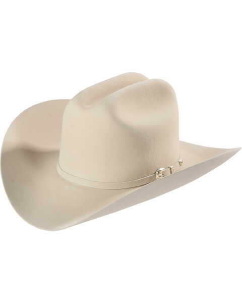 Image #1 - Larry Mahan 6X Felt Cowboy Hat , Silver Belly, hi-res