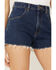 Rolla's Women's Dusters Medium Wash High Rise Shorts, Blue, hi-res