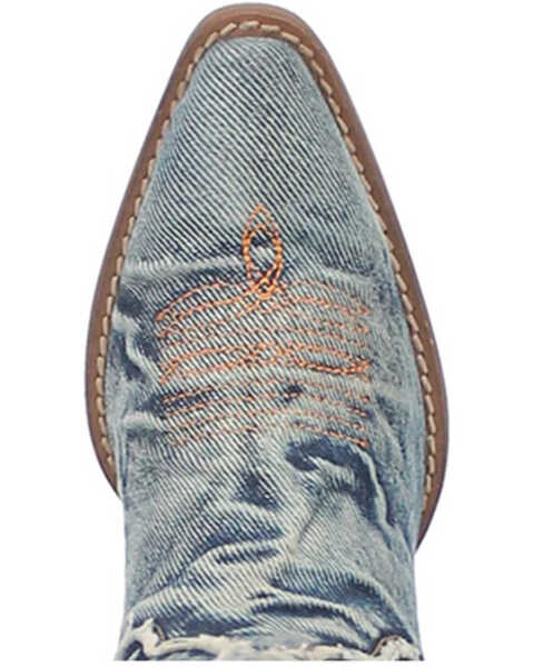 Image #6 - Dingo Women's Y'all Need Dolly Western Boots - Snip Toe , Blue, hi-res
