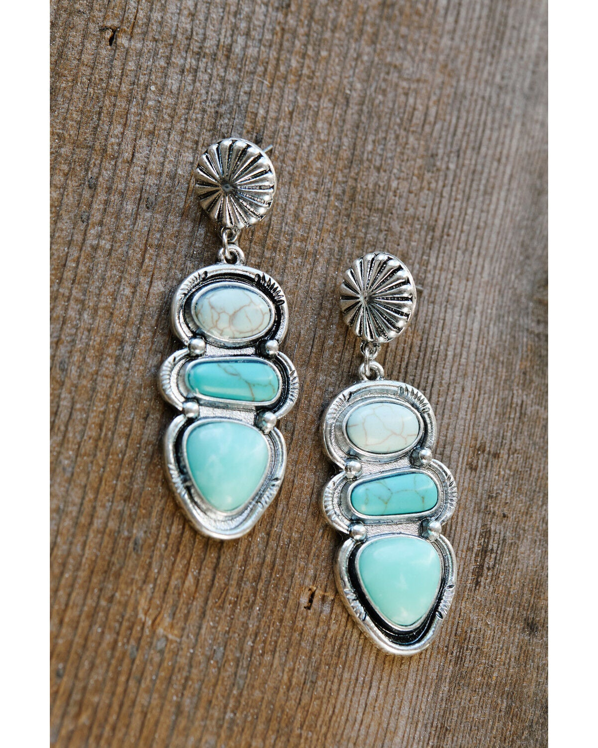 Shyanne Women's Tonal Statement Earrings, Silver, hi-res