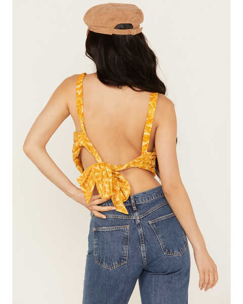 Image #4 - Free People Women's All Tied Up Top, Yellow, hi-res