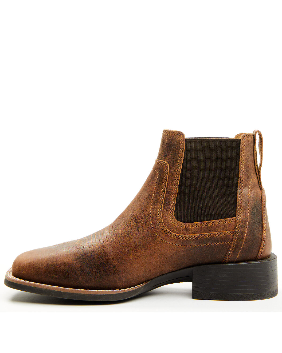 Image #3 - Cody James Men's Ace Chelsea Boots - Broad Square Toe, Brown, hi-res