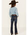 Image #3 - Shyanne Little Girls' Dark Wash Bootcut Stretch Jeans, Dark Wash, hi-res