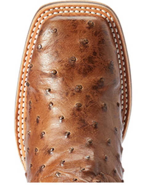 Image #4 - Ariat Women's Donatella Exotic Ostrich Western Boots - Broad Square Toe , Brown, hi-res