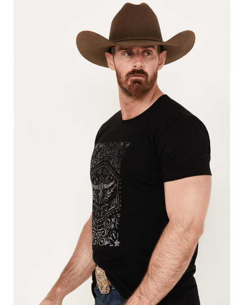 Image #2 - Cody James Men's Forever Scroll Short Sleeve Graphic T-Shirt, Black, hi-res