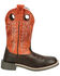 Image #2 - Smoky Mountain Boys' Dusty Western Boots - Broad Square Toe, Chocolate, hi-res