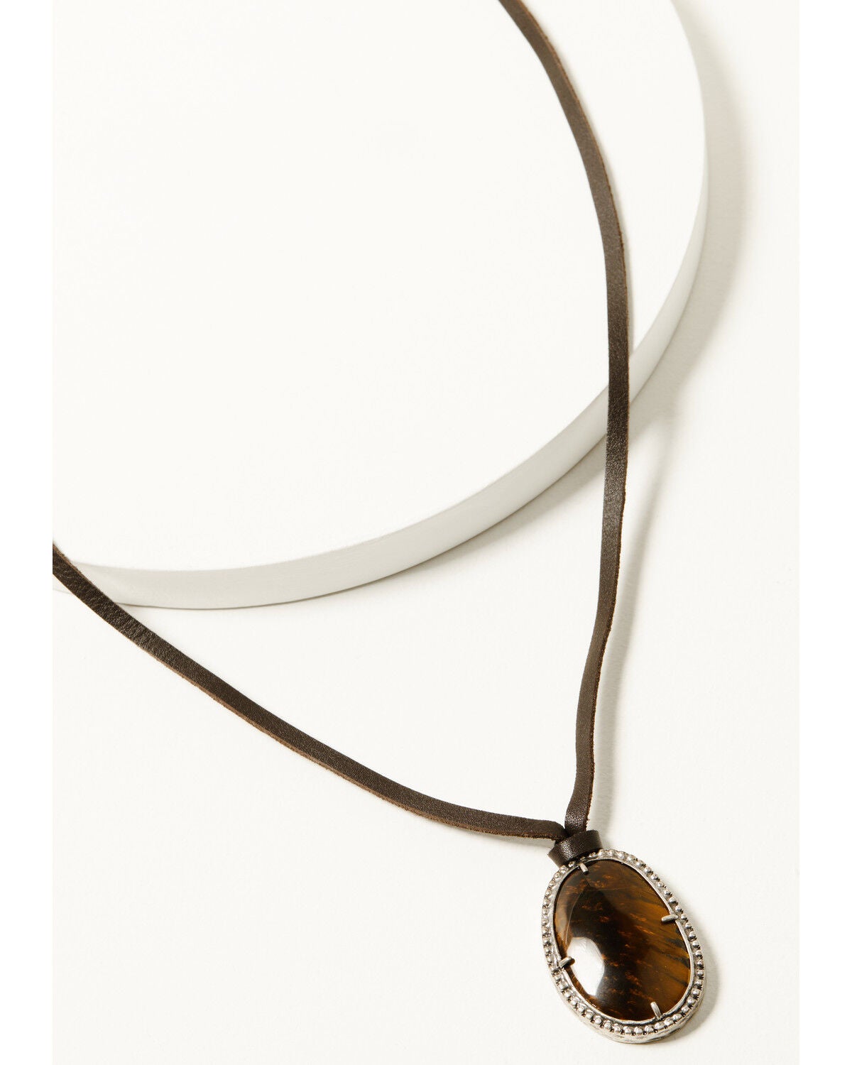 Shyanne Women's Americana Pendant Necklace, Brown, hi-res