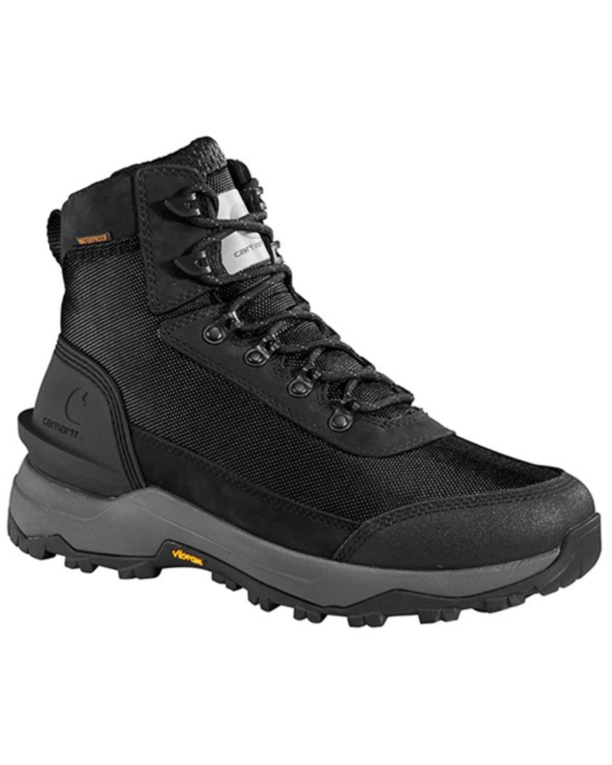 Image #1 - Carhartt Men's Outdoor Black 6" Lace-Up Hiker Work Boot, Black, hi-res