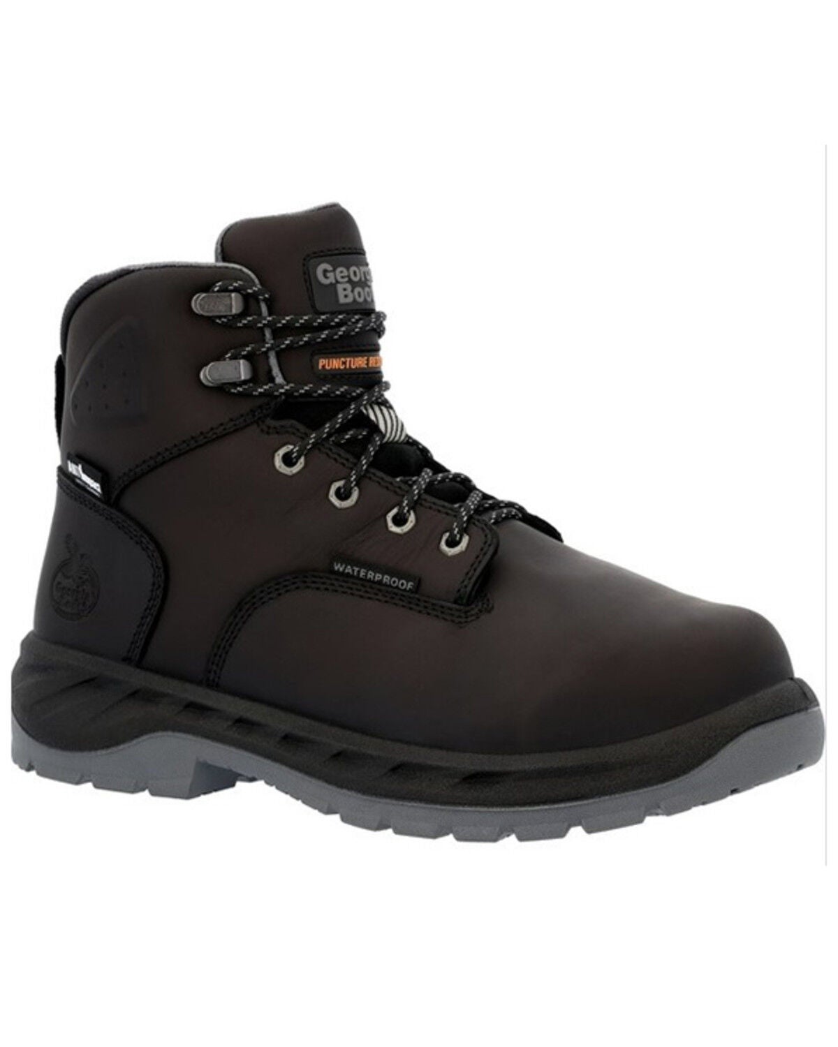 Georgia Boot Men's Puncture Resistant Internal Metatarsal Work Boots - Alloy Toe, Black, hi-res