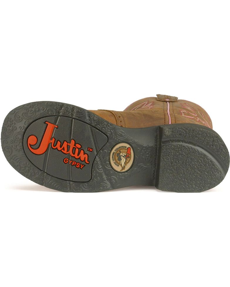 Justin Gypsy Women's Gemma Aged Bark Cowgirl Boots - Round Toe, Aged Bark, hi-res