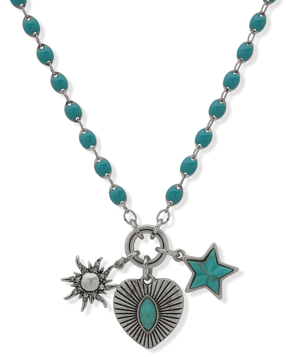 Lainey Wilson Women's Country Girl Pendant Necklace, Turquoise, hi-res