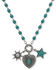 Image #1 - Lainey Wilson Women's Country Girl Pendant Necklace, Turquoise, hi-res