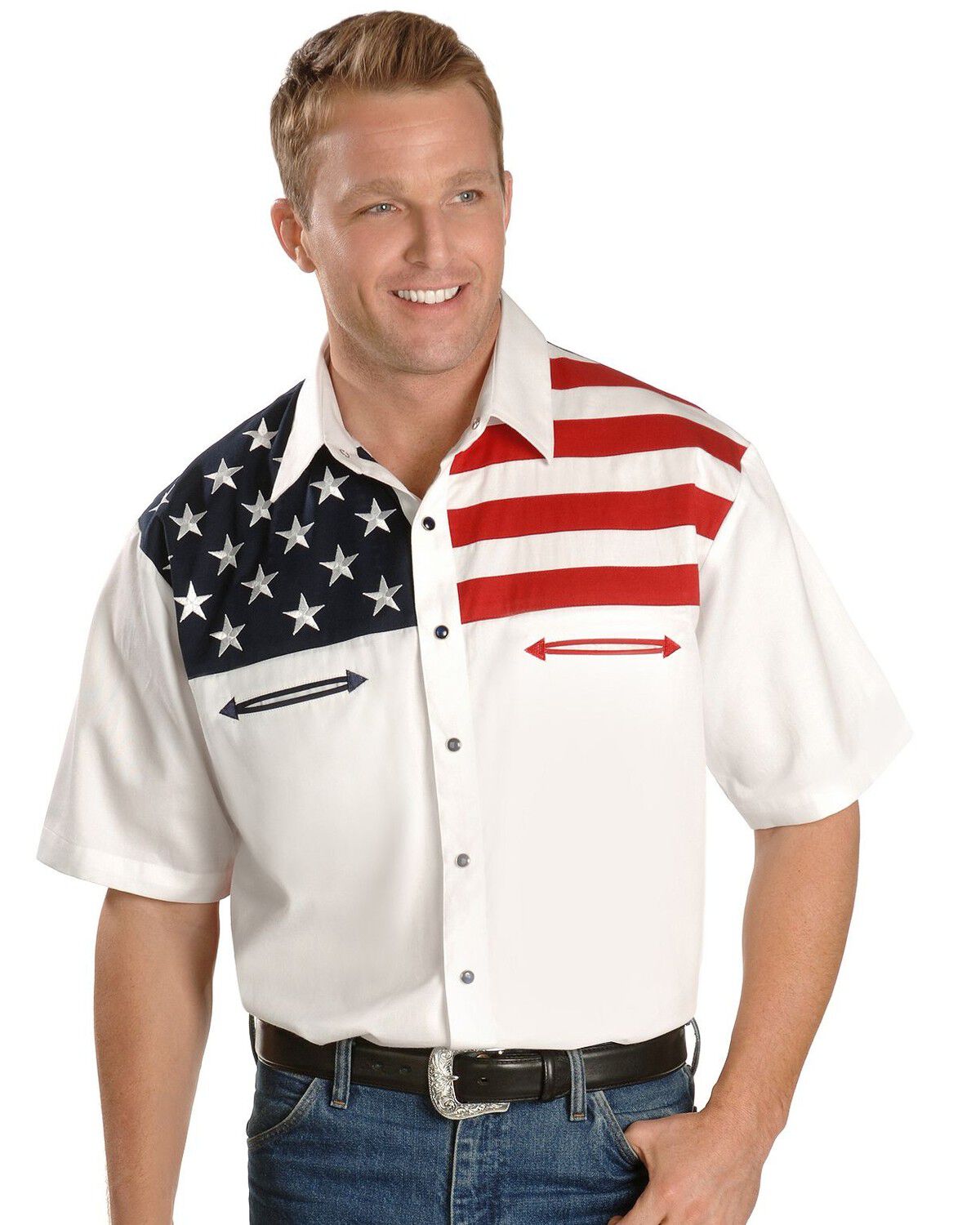 Scully American Flag Colorblock Western 