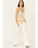 Sadie & Sage Women's Multi Calico Crochet Tassle Hem Cami , Multi, hi-res