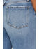 Image #4 - Vervet Women's Medium Wash High Rise Cuffed Wide Leg Denim Jeans, Medium Wash, hi-res