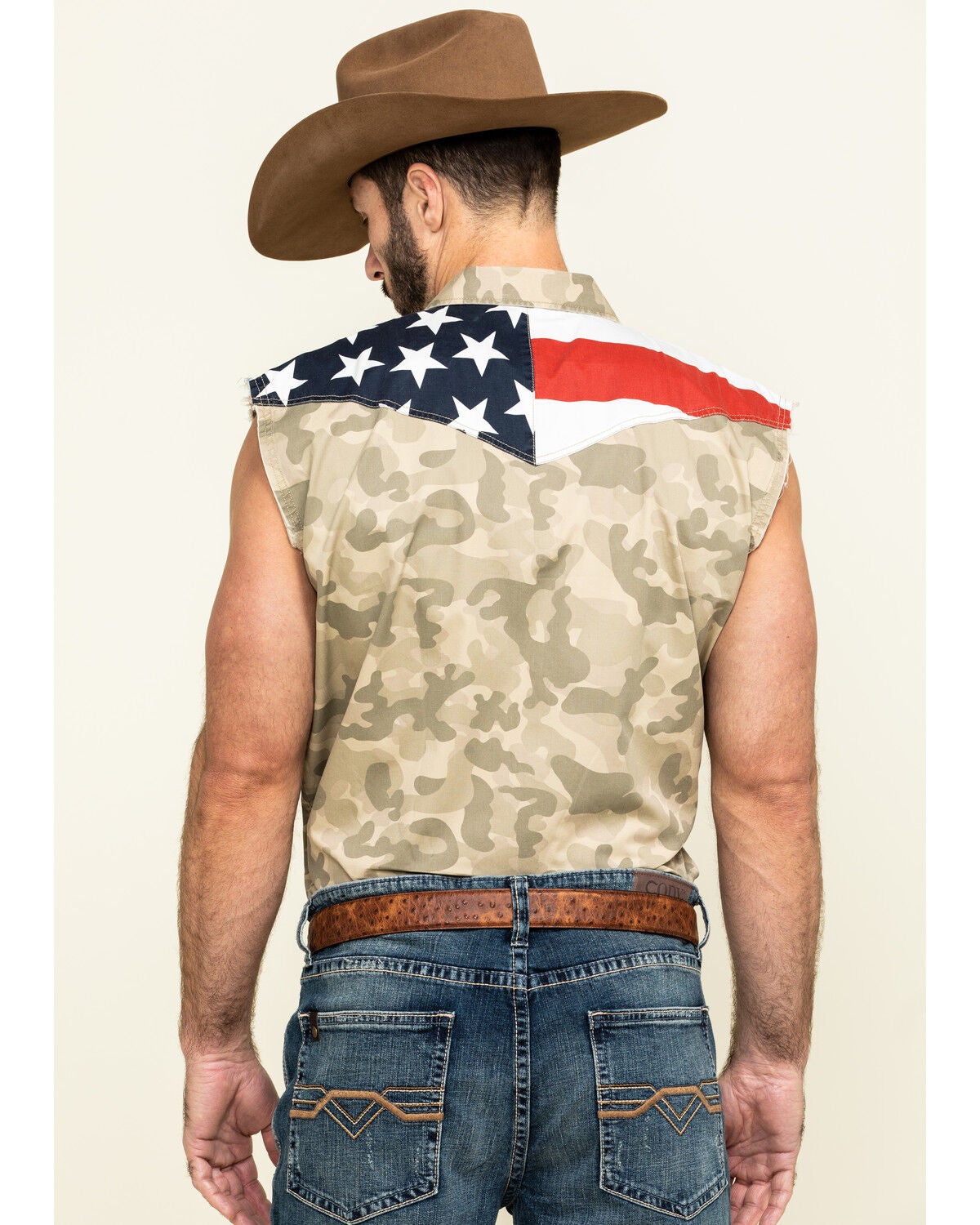 Image #2 - Cody James Men's Camo Bubba Sleeveless Western Shirt, , hi-res