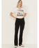 Image #1 - Shyanne Women's Celeste High Rise Bootcut Super Stretch Denim Jeans, Black, hi-res