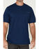 Image #3 - Hawx Men's Eagle Short Sleeve Graphic Work Shirt, Indigo, hi-res