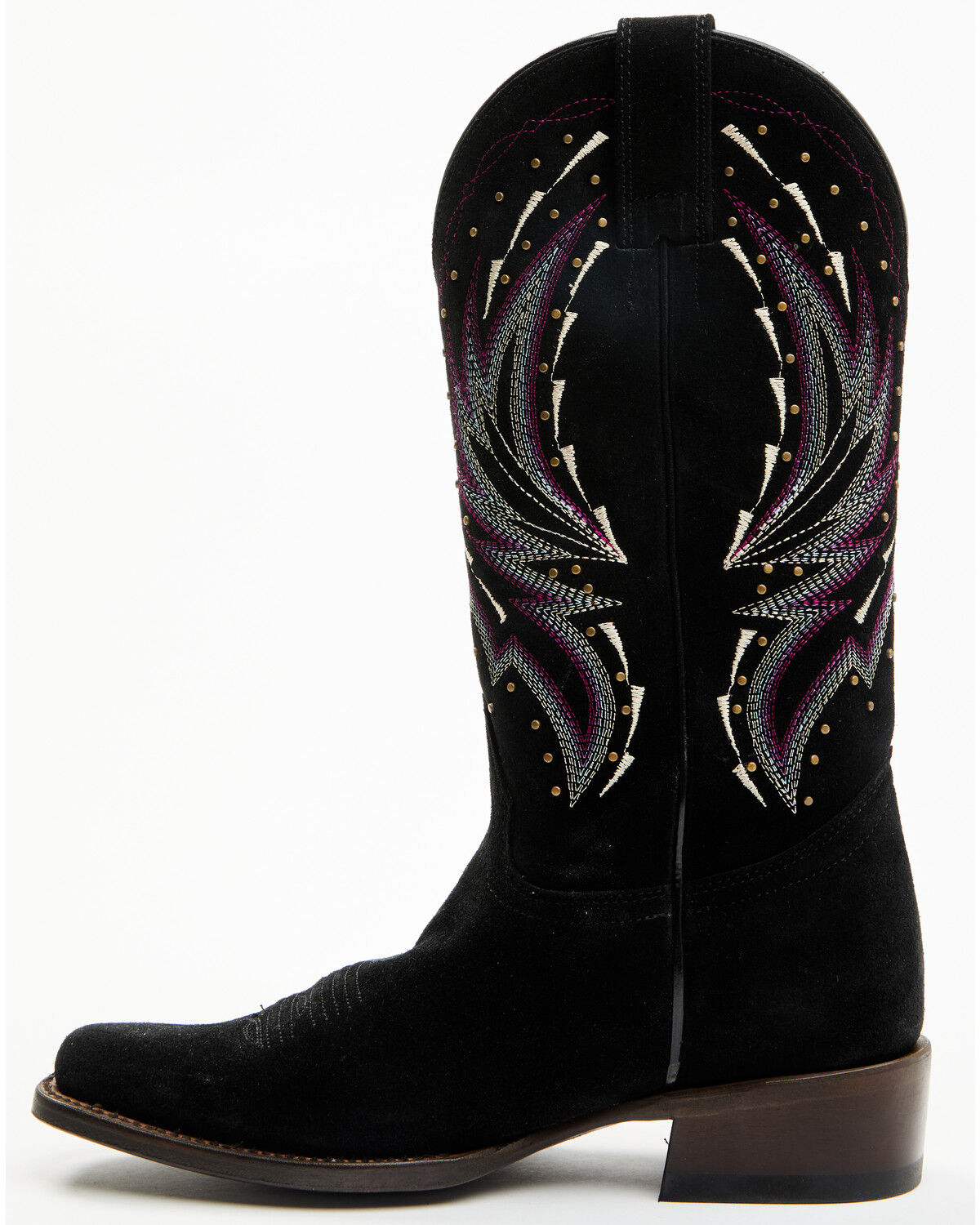 Image #3 - Shyanne Women's Raylene Suede Western Boots - Square Toe, Black, hi-res