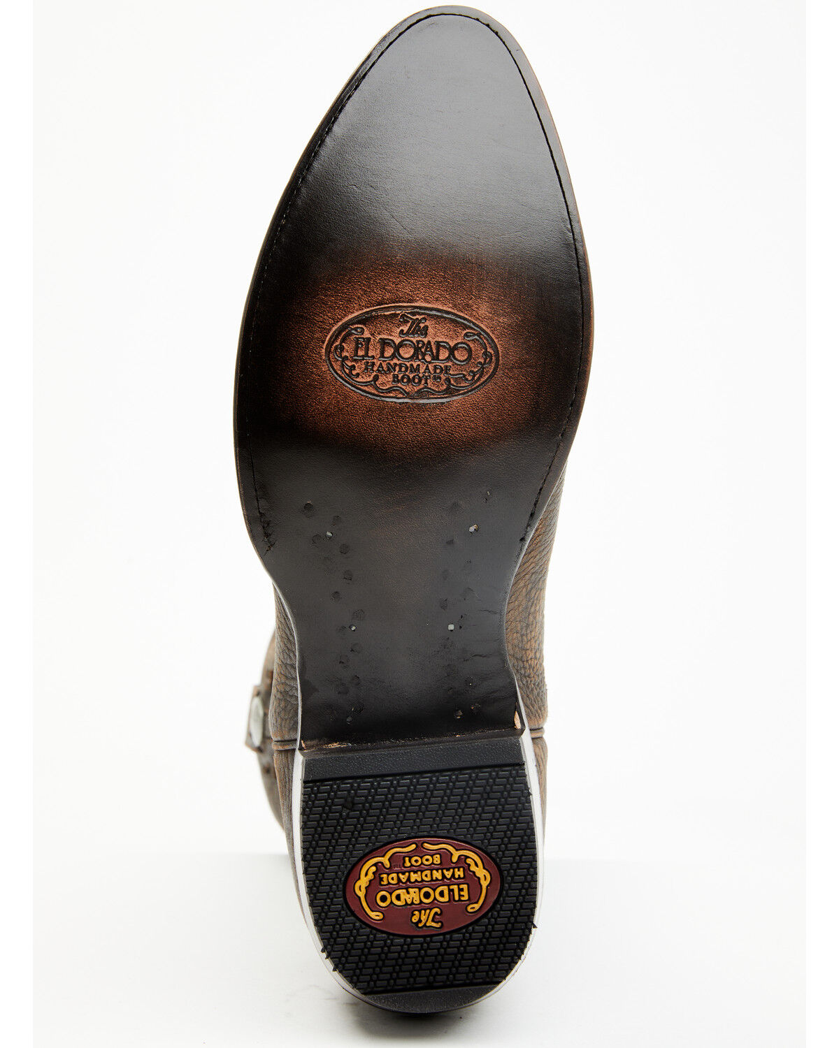 Image #7 - El Dorado Men's Bison Western Boots - Round Toe, Chocolate, hi-res