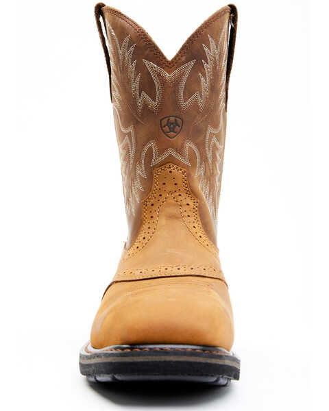 Image #3 - Ariat Men's Sierra Saddle Work Boots - Steel Toe, Aged Bark, hi-res