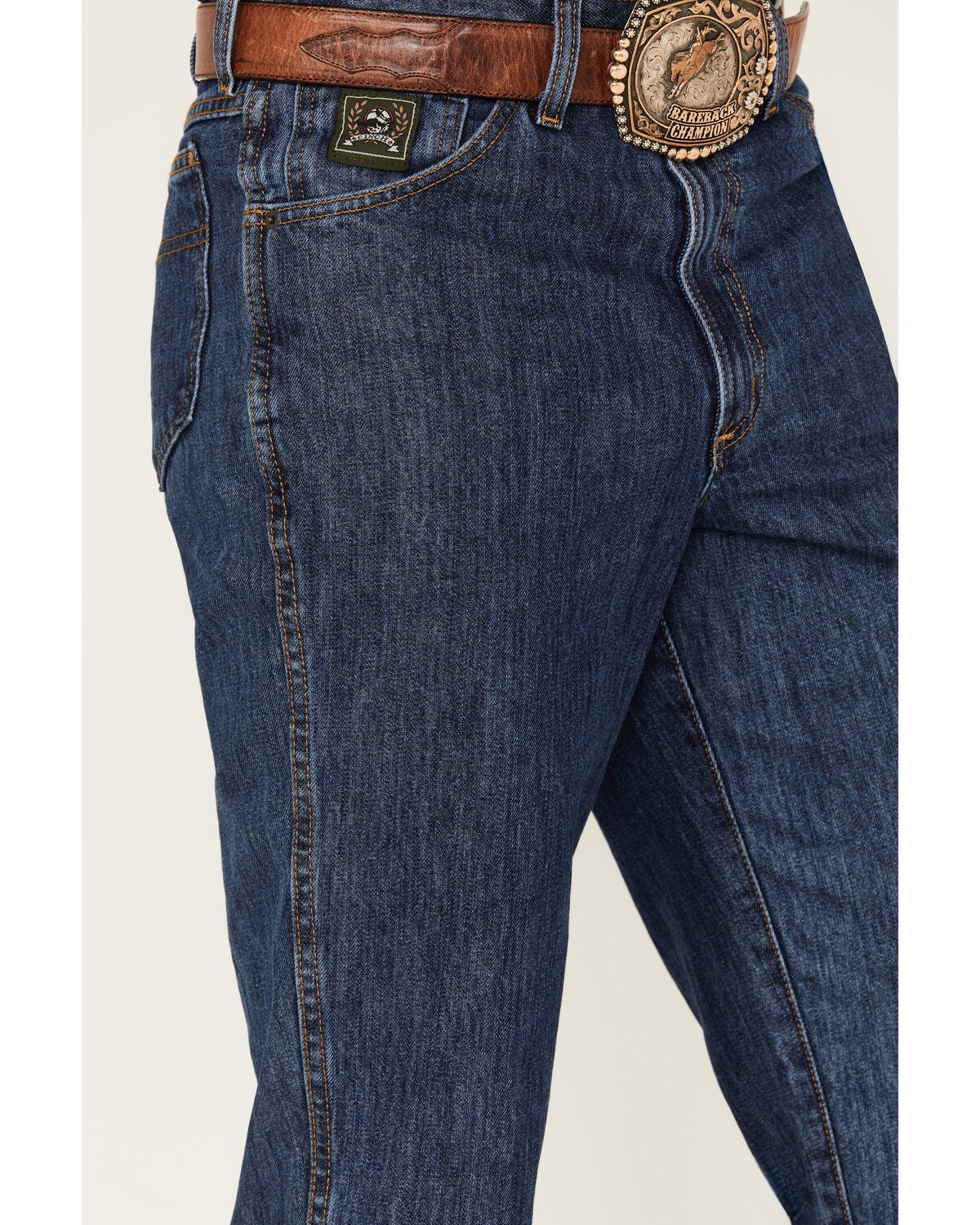 Image #2 - Cinch Men's Green Label Dark Wash Relaxed Denim Jeans, Blue, hi-res