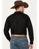 Image #4 - Gibson Men's Southside Satin Stripe Pearl Snap Western Shirt, Black, hi-res