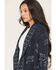 Image #2 - Idyllwind Women's Lauren Rose Cardigan Sweater, Indigo, hi-res