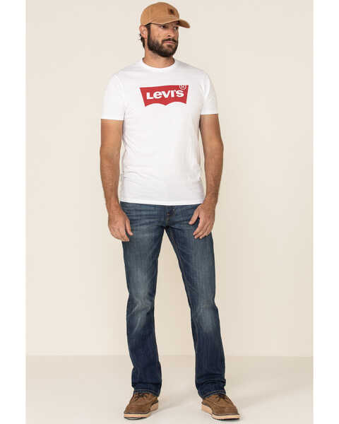 Image #2 - Levi's Men's Mattias White Batwing Logo Graphic T-Shirt , White, hi-res