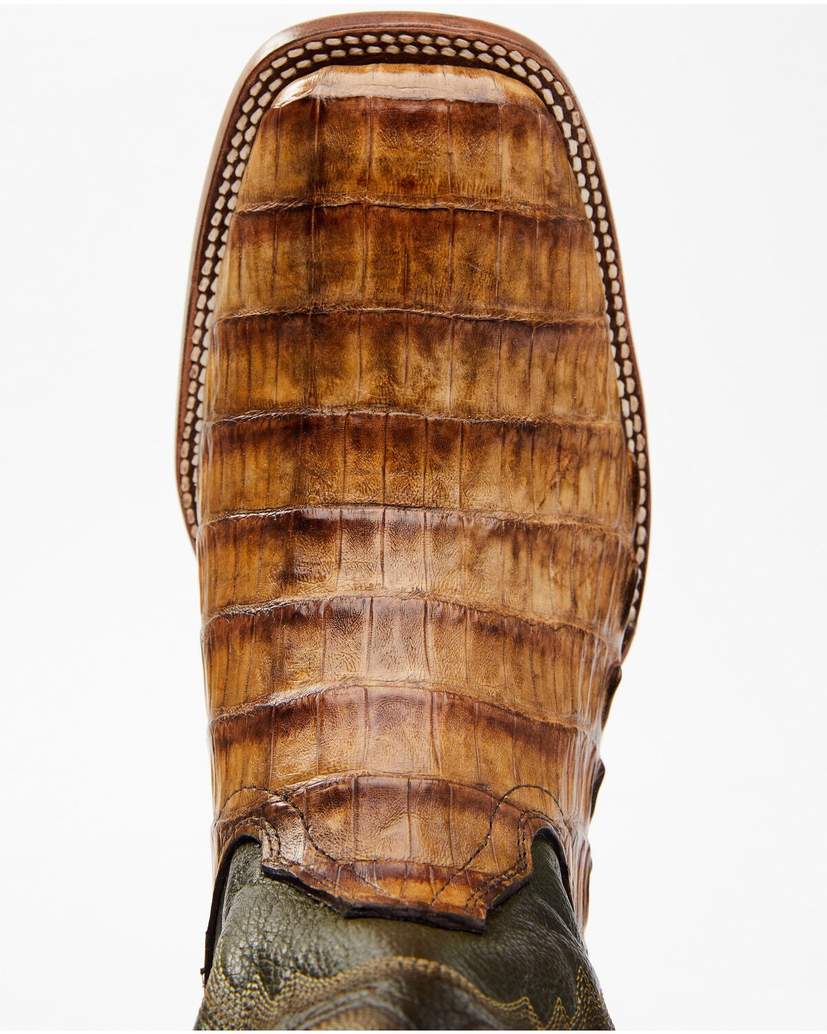 Image #6 - Cody James Men's Brown Exotic Caiman Tail Skin Western Boots - Broad Square Toe, , hi-res