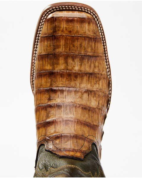 Image #6 - Cody James Men's Brown Exotic Caiman Tail Skin Western Boots - Broad Square Toe, Brown, hi-res