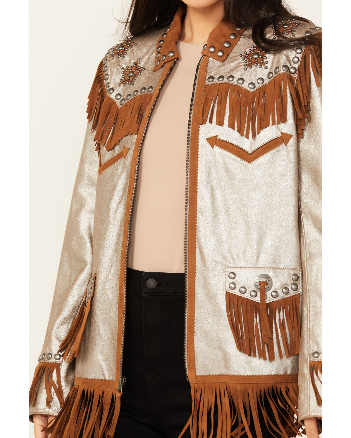 Image #3 - Double D Ranch Women's Silver Ryder Jacket, Silver, hi-res