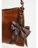 Image #1 - Boot Barn Women's Bandana Bow Bag Charm, Brown, hi-res