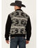 Image #4 - Cripple Creek Men's Southwestern Print Wool Bomber Jacket, Black, hi-res