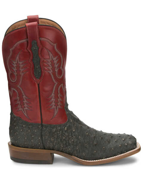 Image #2 - Tony Lama Men's Augustus Western Boots - Broad Square Toe, Grey, hi-res