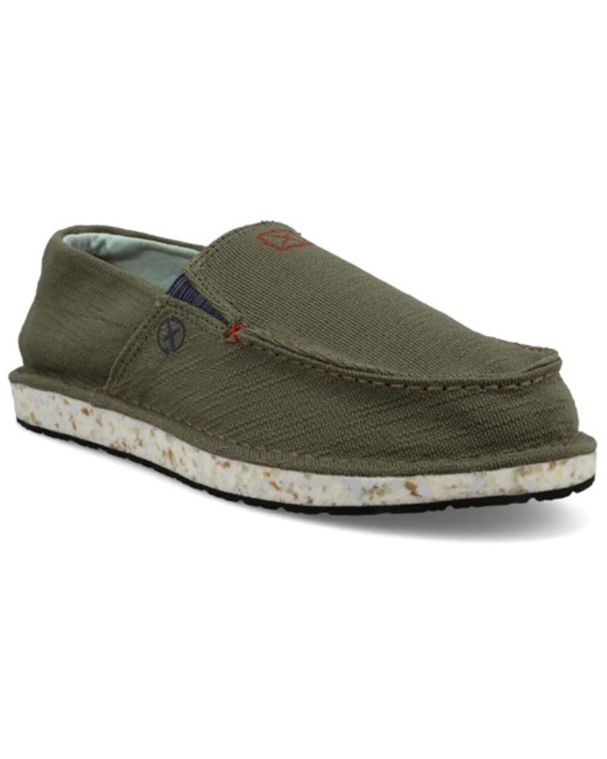 Image #1 - Twisted X Men's Circular Project™ Slip-On Shoes - Moc Toe, Green, hi-res