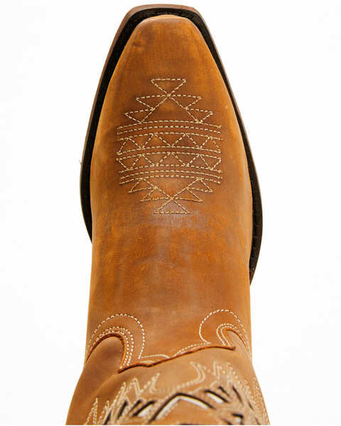 Image #6 - Laredo Women's Eagle Cut-Out Western Boots - Snip Toe, Honey, hi-res