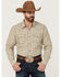 Image #1 - Moonshine Spirit Men's Dobby Stripe Long Sleeve Snap Western Shirt, , hi-res