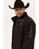 Image #2 - Cinch Men's Logo Bonded Softshell Jacket, Brown, hi-res